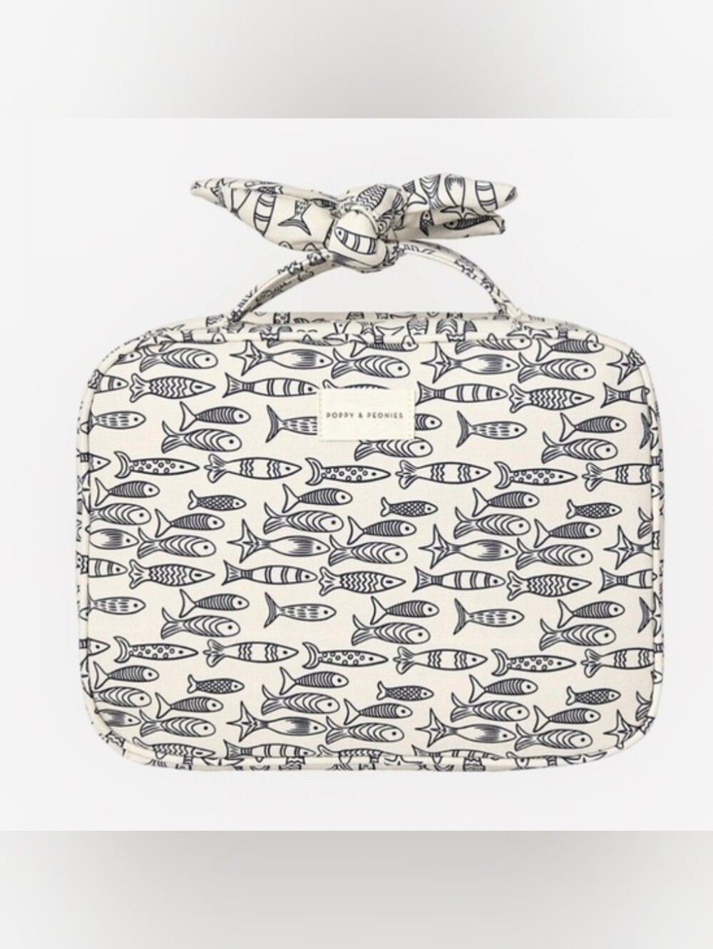Poppy & Peonies "Hook Me Up" Cosmetic ✈️ Travel Case "Sardine Print" BNWT